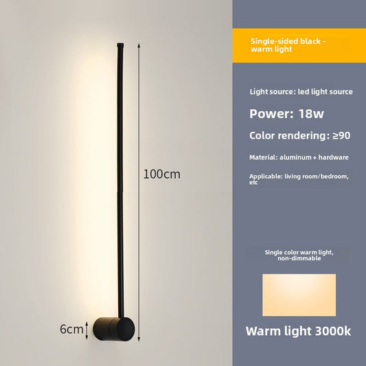 Modern Linear Wall Lamp with Dimmable LED Lighting
