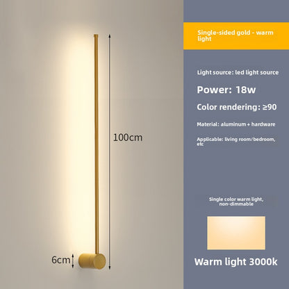 Modern Linear Wall Lamp with Dimmable LED Lighting