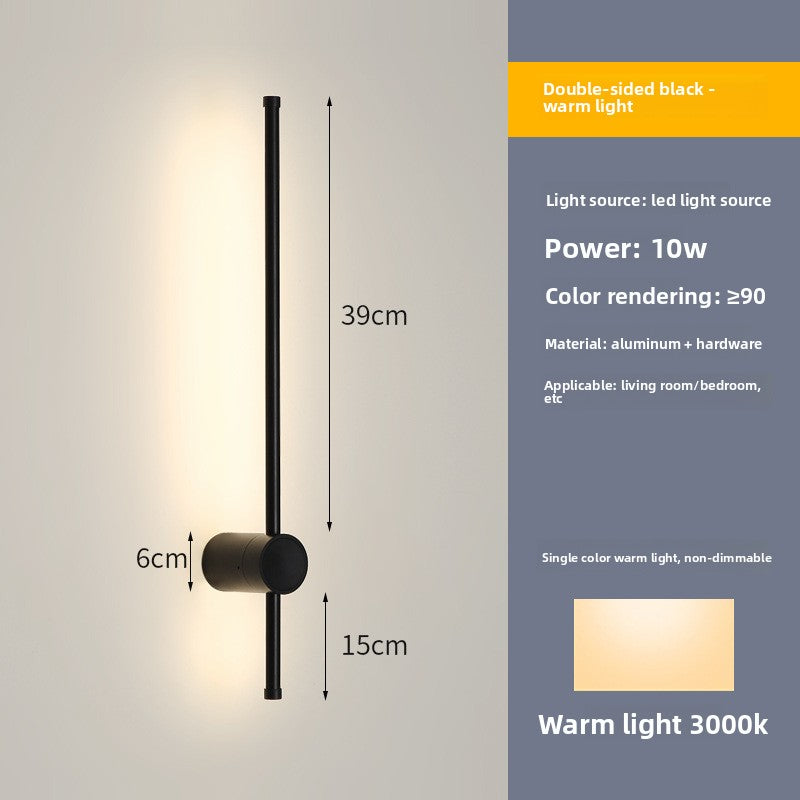Modern Linear Wall Lamp with Dimmable LED Lighting