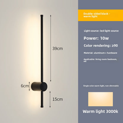 Modern Linear Wall Lamp with Dimmable LED Lighting