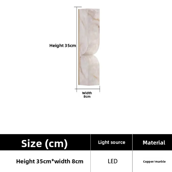 Modern Marble LED Wall Lamp