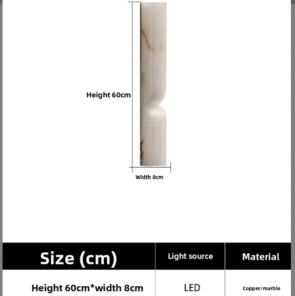 Modern Marble LED Wall Lamp