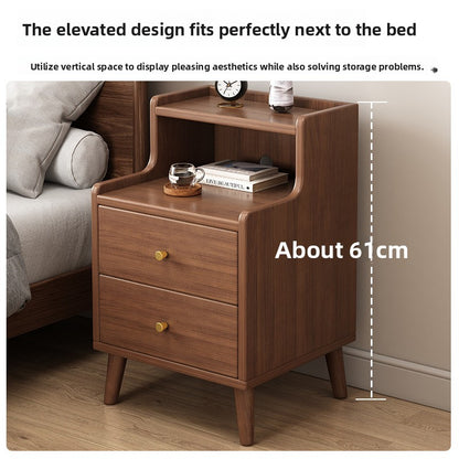 Modern Minimalist Bedside Table with Storage