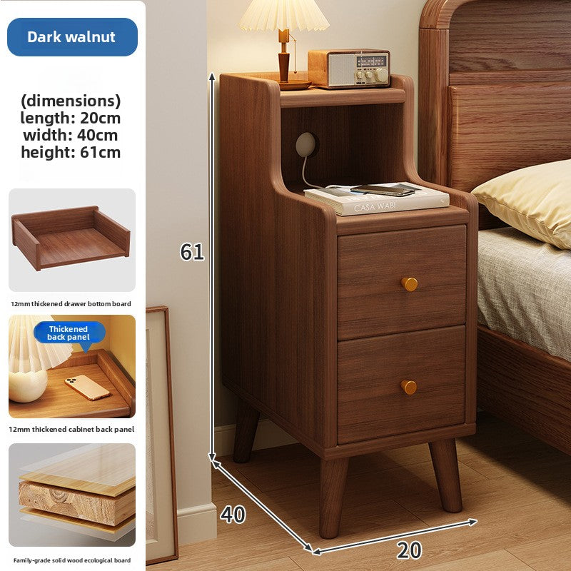 Modern Minimalist Bedside Table with Storage