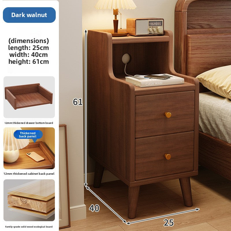 Modern Minimalist Bedside Table with Storage