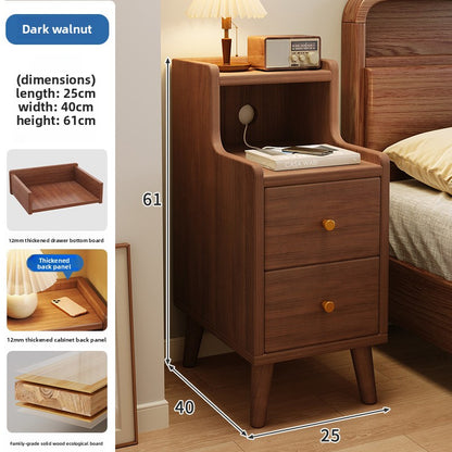 Modern Minimalist Bedside Table with Storage