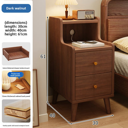 Modern Minimalist Bedside Table with Storage