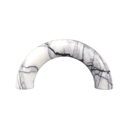 Modern Minimalist Double Curved Marble Arch Decor