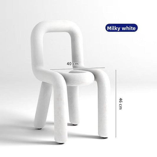 Modern Minimalist Home-use Ergonomic Backrest Chair in Velvet