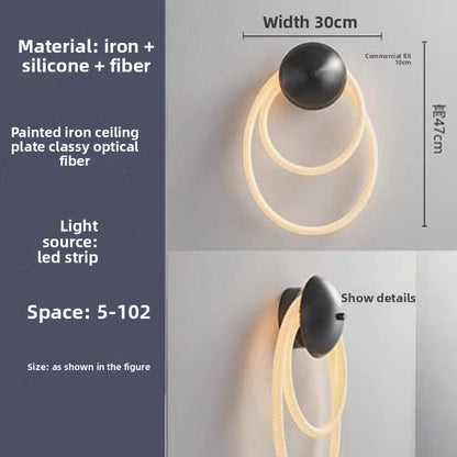 Modern Minimalist Living Room Light Luxury Silicone Note Wall Lamp Nordic Simple Creative Art Bedroom Bedside