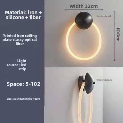 Modern Minimalist Living Room Light Luxury Silicone Note Wall Lamp Nordic Simple Creative Art Bedroom Bedside