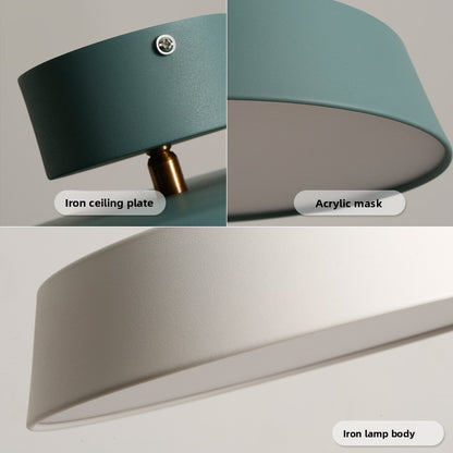 Modern Minimalist Macaron Style LED Ceiling Lamp