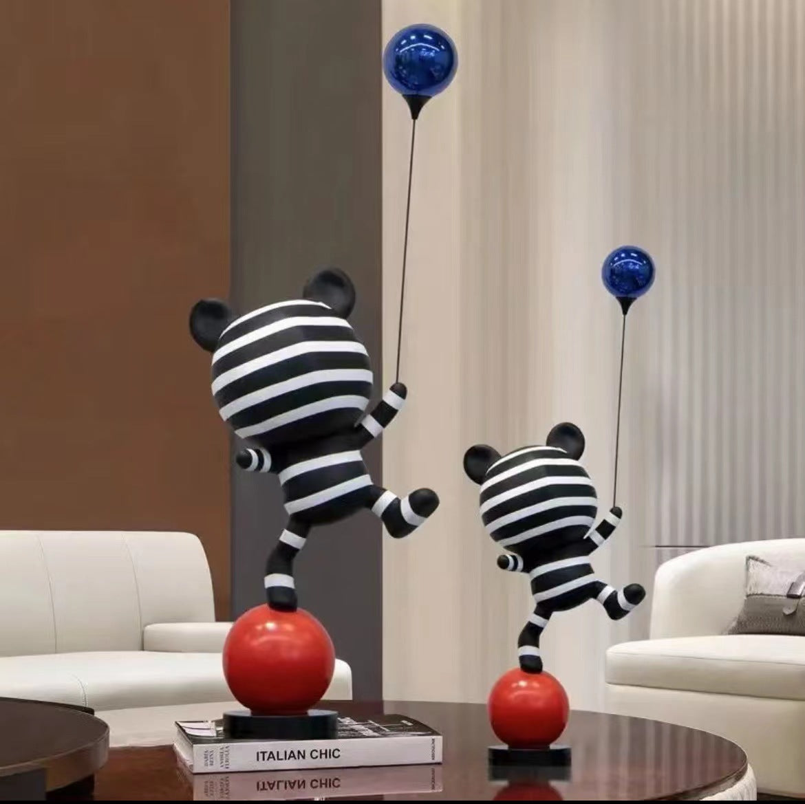 Modern Minimalist Resin Bear Sculpture Decor