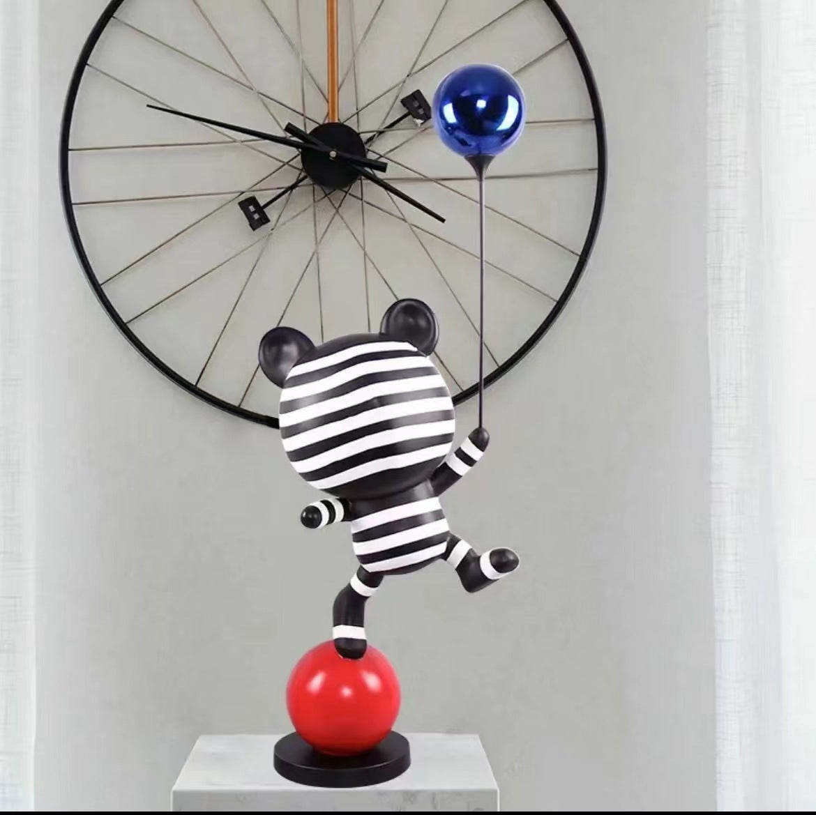 Modern Minimalist Resin Bear Sculpture Decor