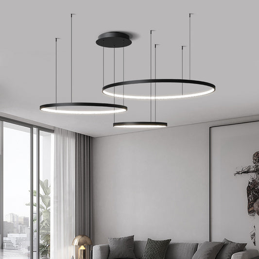 Modern Minimalist Ring Chandelier with Remote Control