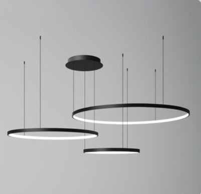Modern Minimalist Ring Chandelier with Remote Control