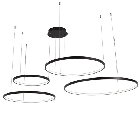 Modern Minimalist Ring Chandelier with Remote Control