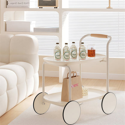 Modern Mobile Side Table with Storage