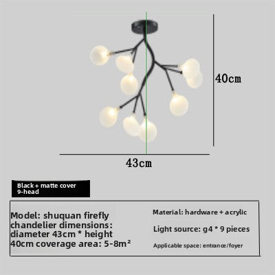 Modern Multi-Head LED Chandelier