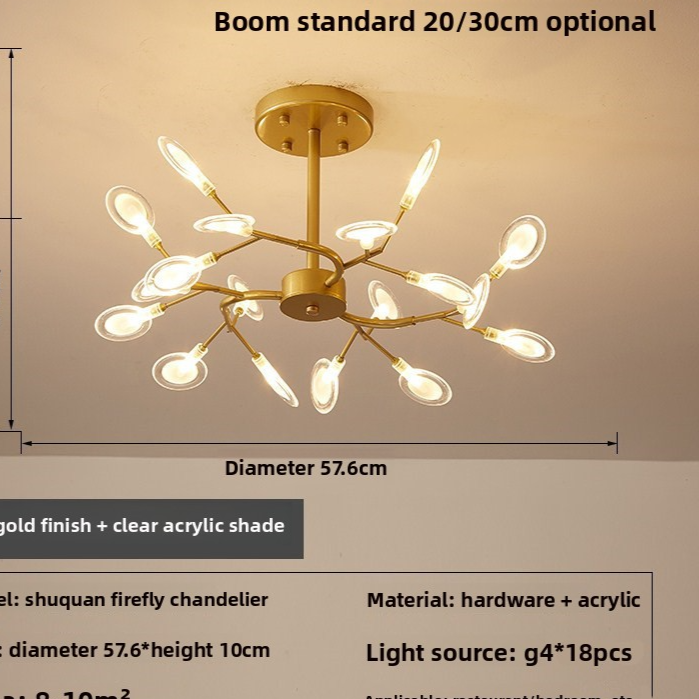 Modern Multi-Head LED Chandelier