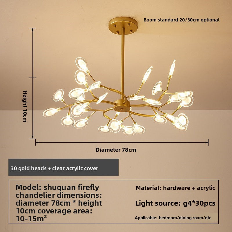 Modern Multi-Head LED Chandelier