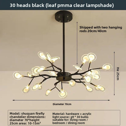 Modern Multi-Head LED Chandelier
