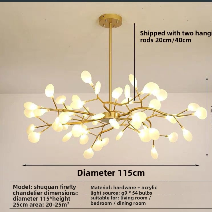 Modern Multi-Head LED Chandelier