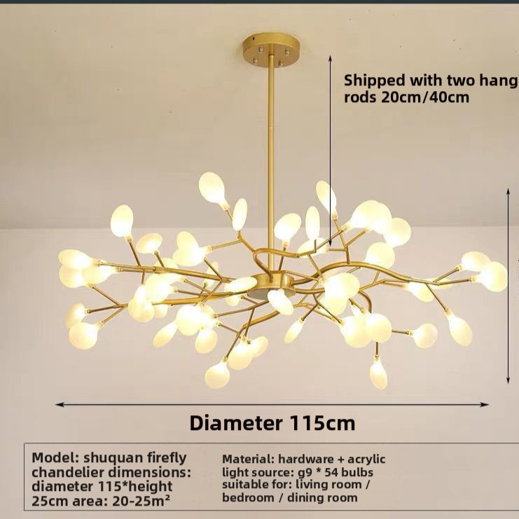 Modern Multi-Head LED Chandelier
