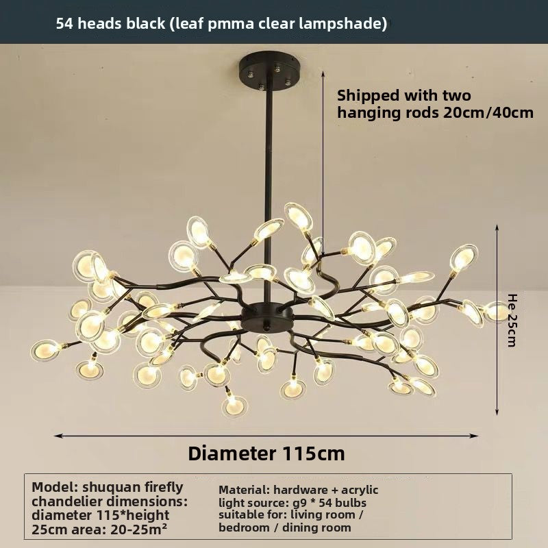 Modern Multi-Head LED Chandelier