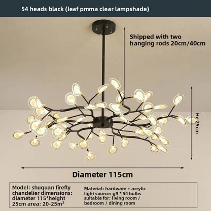 Modern Multi-Head LED Chandelier