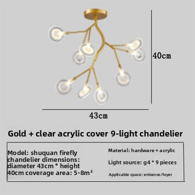 Modern Multi-Head LED Chandelier