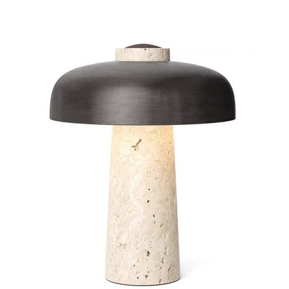 Modern Mushroom Table Lamp with Glass Shade