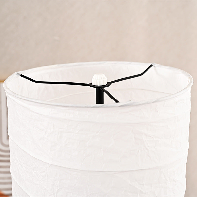 Modern Nordic Paper Floor Lamp with Three-Color LED Light