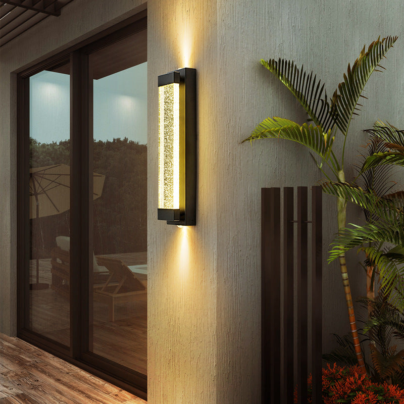 Modern Outdoor Waterproof Crystal Wall Lamp