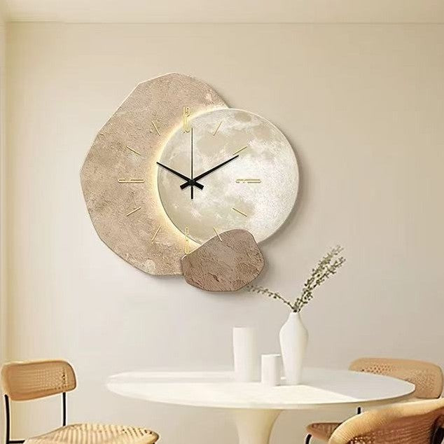 Modern Oval Wall Clock with Quartz Movement