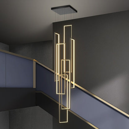Modern Rectangular LED Chandelier
