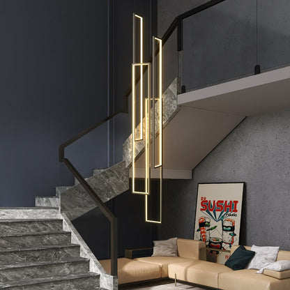 Modern Rectangular LED Chandelier