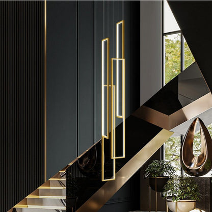 Modern Rectangular LED Chandelier