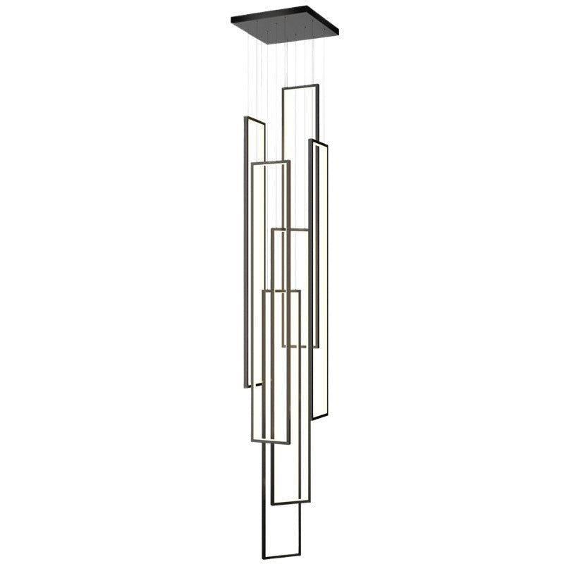 Modern Rectangular LED Chandelier