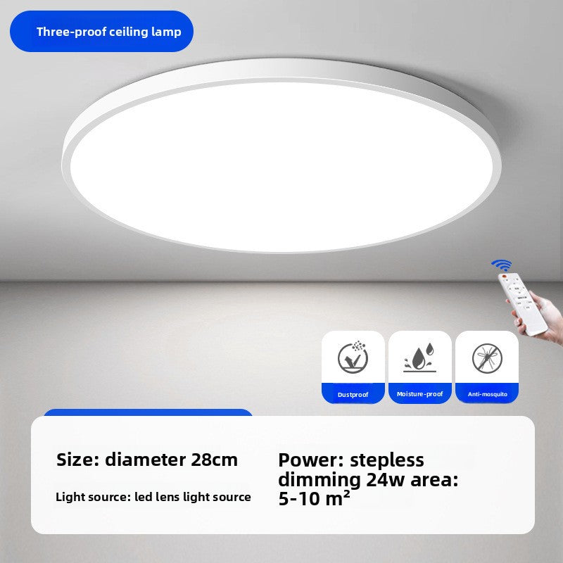 Modern Round LED Ceiling Light Wide Voltage