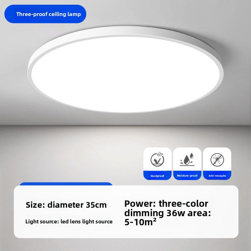 Modern Round LED Ceiling Light Wide Voltage