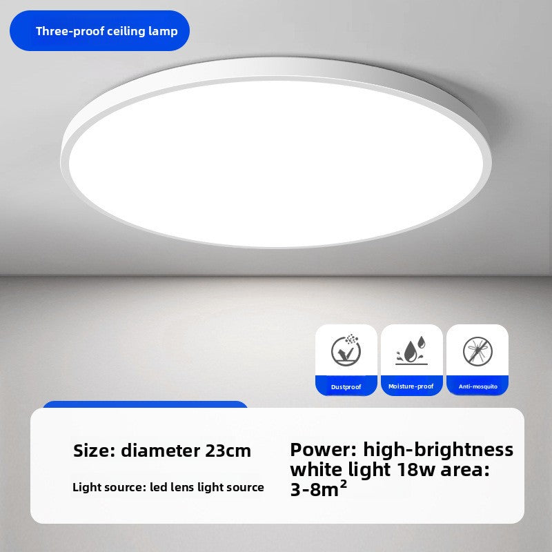 Modern Round LED Ceiling Light Wide Voltage