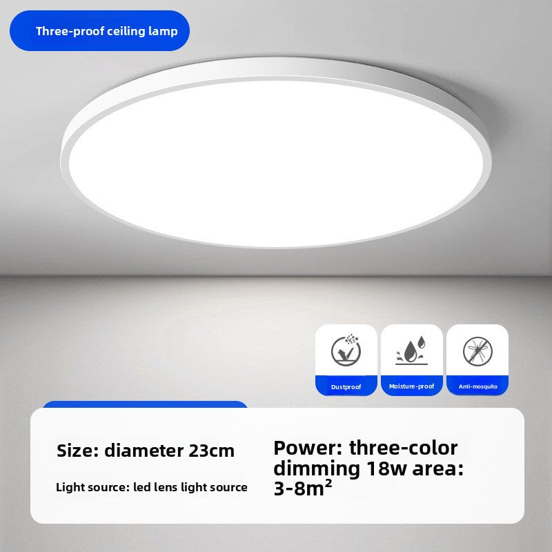 Modern Round LED Ceiling Light Wide Voltage