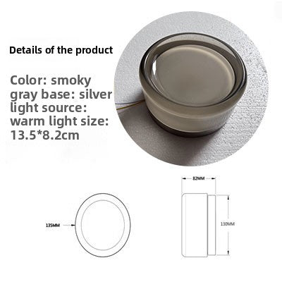 Modern Round Wall Lamp with LED Lighting