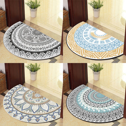 Modern Semi Circular Absorbent Floor Mat