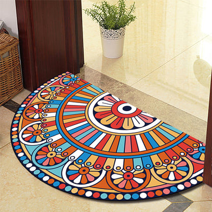 Modern Semi Circular Absorbent Floor Mat