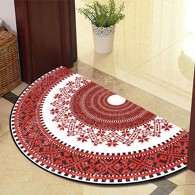 Modern Semi Circular Absorbent Floor Mat