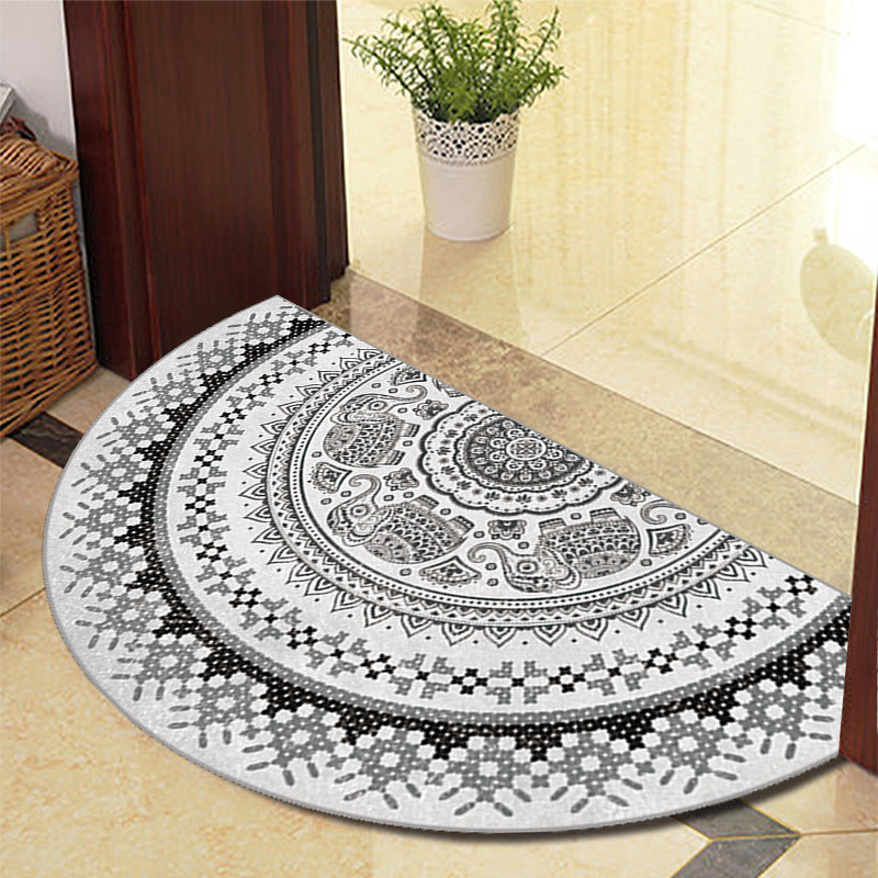 Modern Semi Circular Absorbent Floor Mat