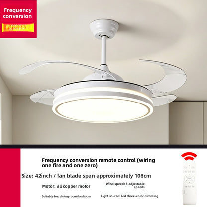 Modern Silent Smart Ceiling Fan Light