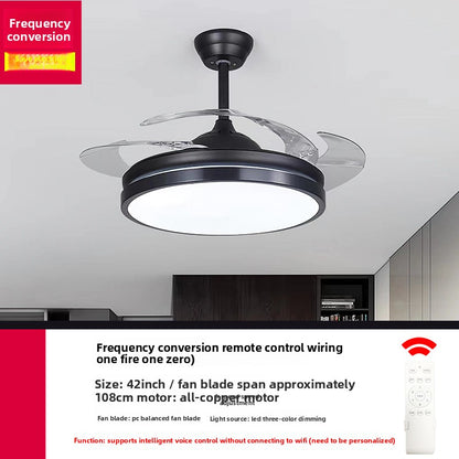 Modern Silent Smart Ceiling Fan Light